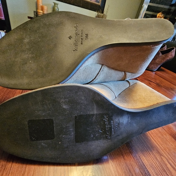 Kate Spade camel colour suede wedge boots. Size 9 - Picture 5 of 7